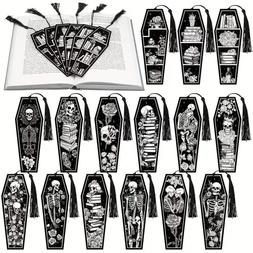 Random Coffin Bookmark With Tassel