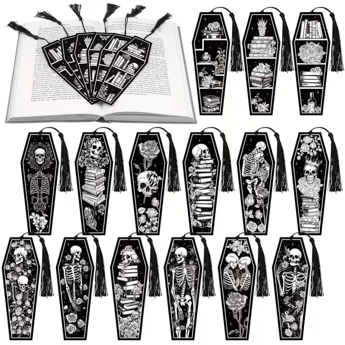 Random Coffin Bookmark With Tassel