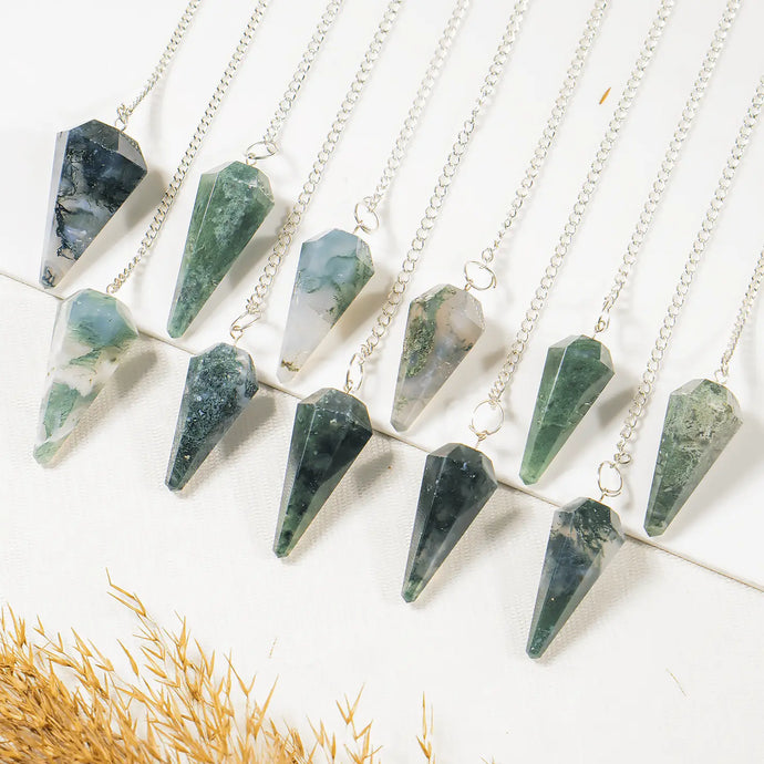 Moss Agate Pendulum