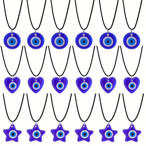 Plastic Evel Eye Necklace
