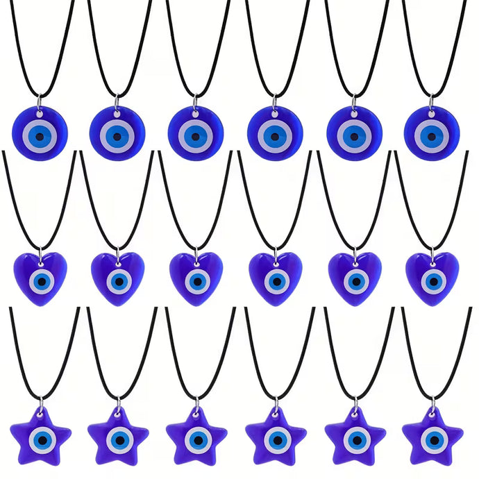 Plastic Evel Eye Necklace