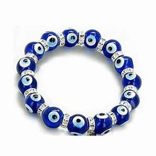 8 mm Glass Evil Eye Bracelet