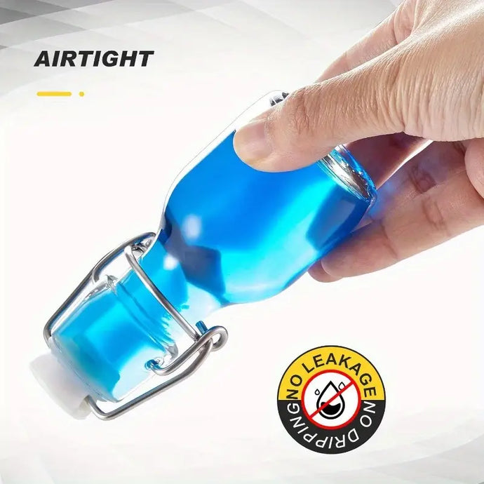 Mini Glass Swing Top Bottles with Stoppers