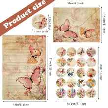 Butterflies and Flowers Paper with Envelopes