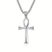 Ankh Solid Steel Pendant Necklace
