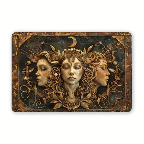 Triple Goddess Metal Tin Sign