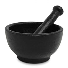 Cast Iron Cauldron 3.5"D x 2" H w/ Cast Iron Pestle