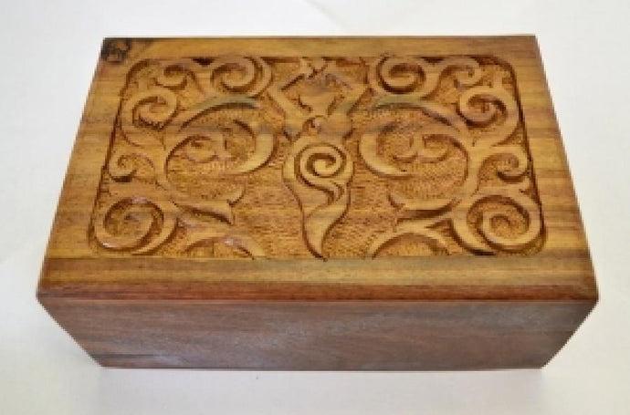 Goddess of Earth Wooden Carved Box