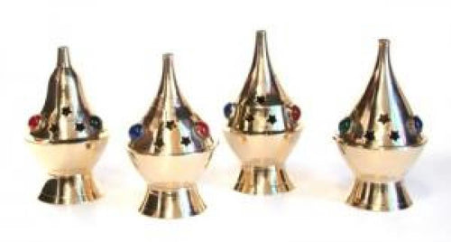 Brass Cone Burner with 3 Stone