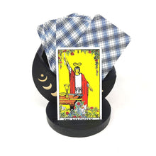 Black Wooden Moon Phase Tarot Card Tray Holder (2 Piece) 5"D