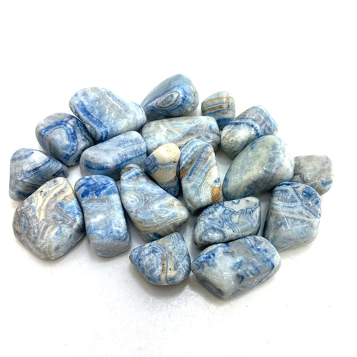 Blue Scheelite, Tumbled