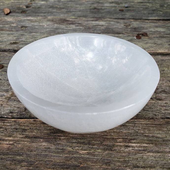 Satin Spar Bowl (Approx. 3
