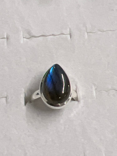 Labradorite Sterling Silver Ring (Size 6)