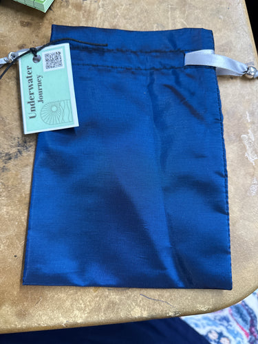 Blue W/Silver Pull Tarot Bag