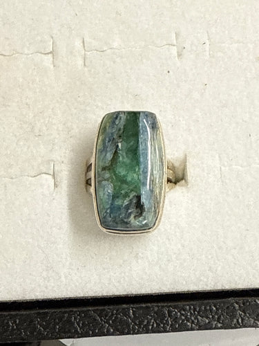 Mermaid Stone (Blue and Green Kyanite) Ring Size  8