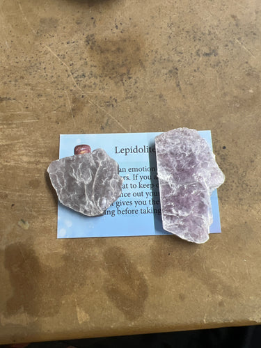 Lepidolite, Raw