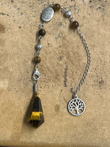 Tiger Eye Tree of Life Pendulum