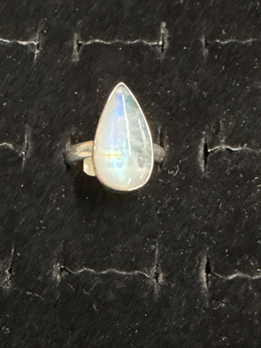 Rainbow Moonstone Ring Size 9