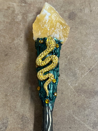 Orange Calcite Wand