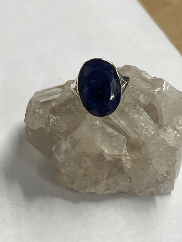 S/S Sapphire Ring Size 8