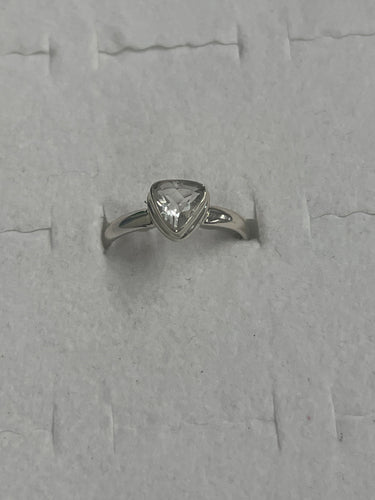 Hyalite Sterling Silver Ring (Size 8)