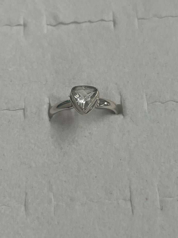 Hyalite Sterling Silver Ring (Size 8)