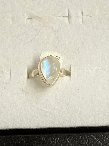 Rainbow Moonstone Ring Size 6