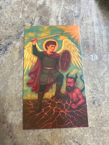 Saint Michael the Archangel Prayer Card