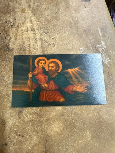 Saint Christopher Prayer Card