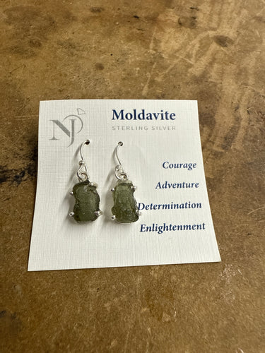 Moldavite Earrings