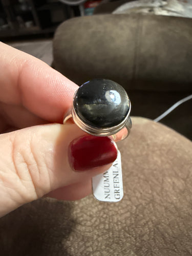 Nuummite Ring Size 9