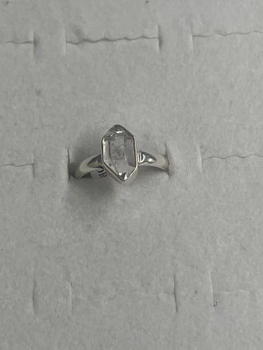 Herkimer Sterling Silver Ring (Size 8)