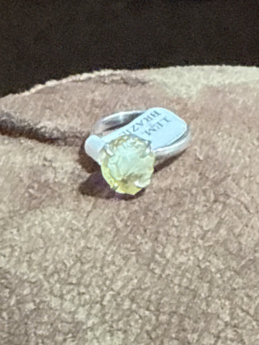 Yellow Topaz Ring Size 9