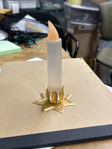 Satin Spar (Selenite) Candle