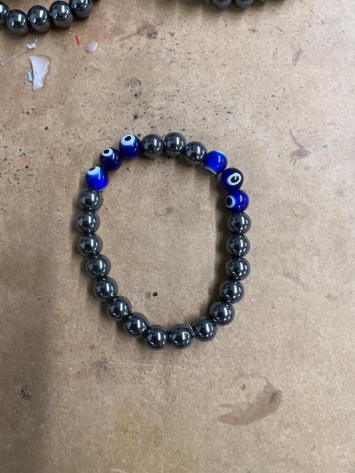 Evil-Eye and Hematite Bracelet