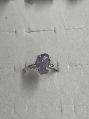 Amethyst Sterling Silver Ring (Size 11)