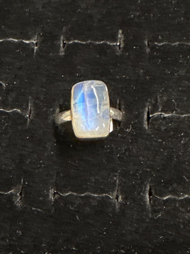 Rainbow Moonstone Ring Size 10