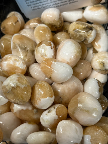 Scolecite W/ Stilbite, Tumbled
