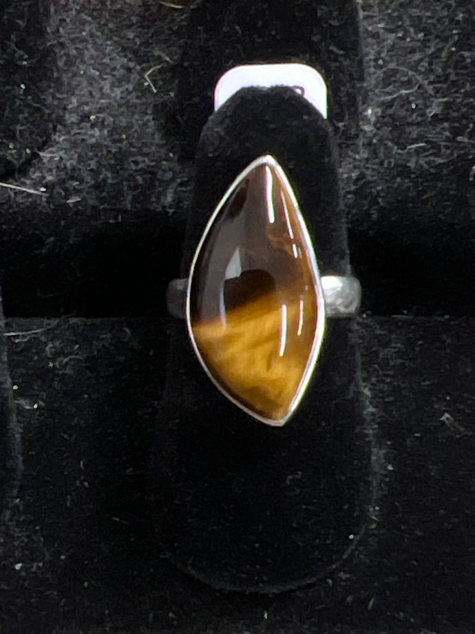 Golden Tiger Eye Ring Size 5