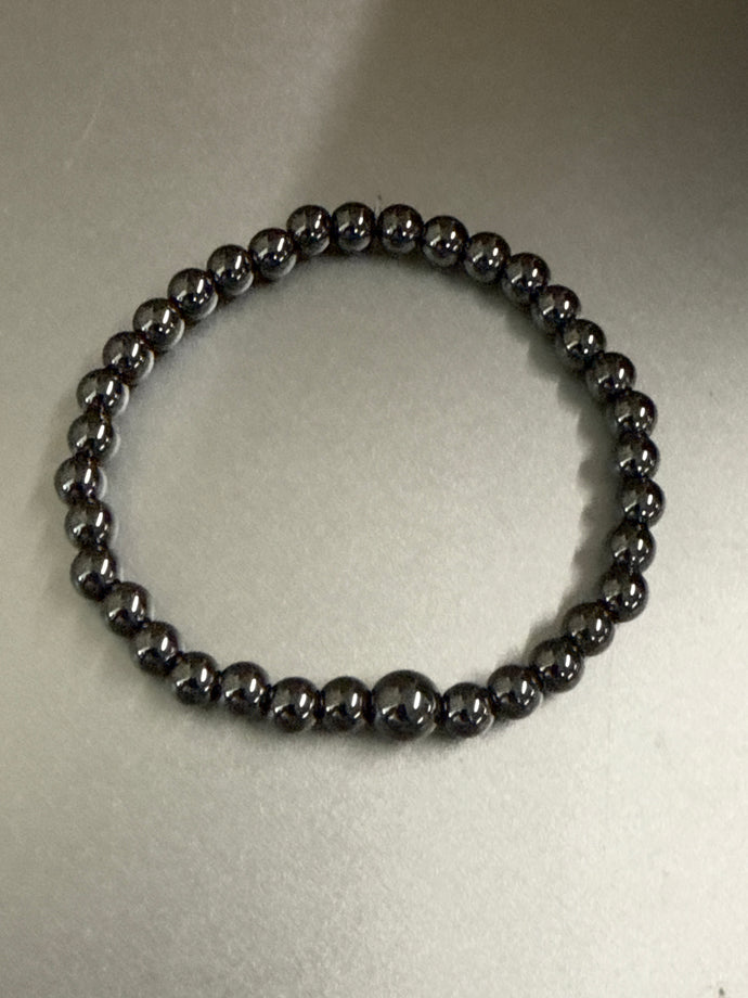 6mm W/ Single 8mm Hematite Bracelet