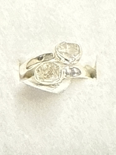 Herkimer Diamond Ring Size 7