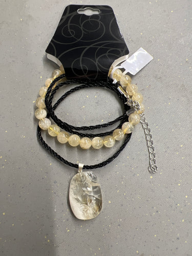 Citrine Bracelet and Necklace Set