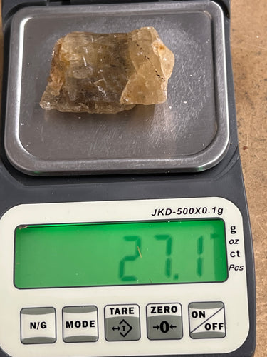 Golden/Yellow Scapolite, Raw (27.1 Grams)