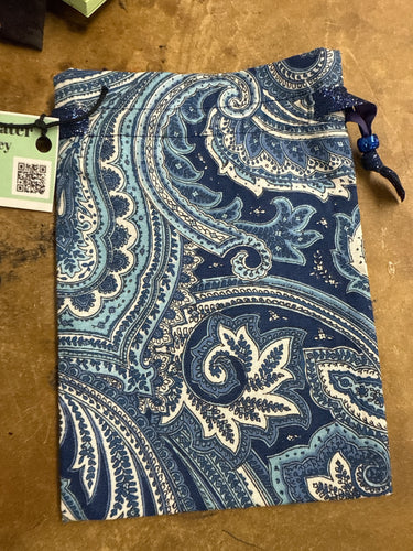 Blue Pasley Tarot Bag