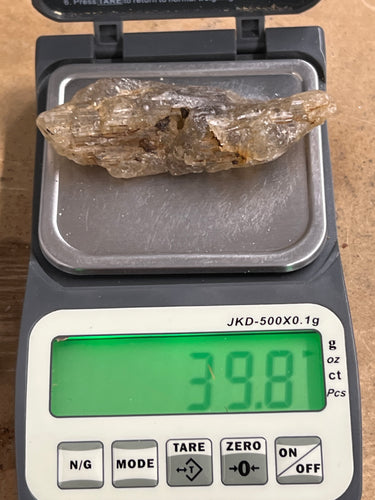 Golden/Yellow Scapolite, Raw (39.8 Grams)