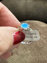 Rainbow Moonstone Ring  Size 7