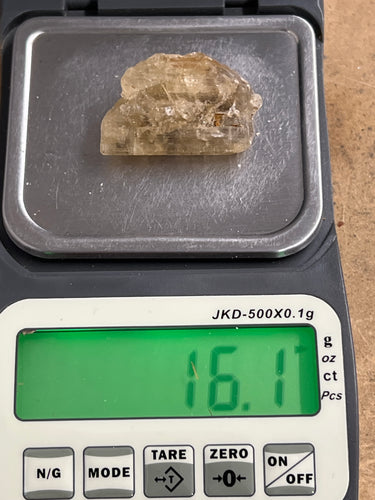 Golden/Yellow Scapolite, Raw (16.1 Grams)