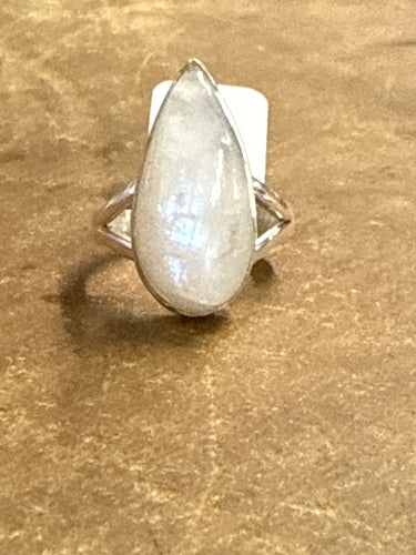 Rainbow Moonstone Ring Size 7