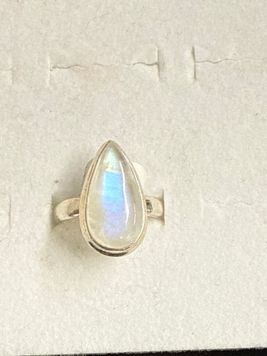 Rainbow Moonstone Ring Size 9