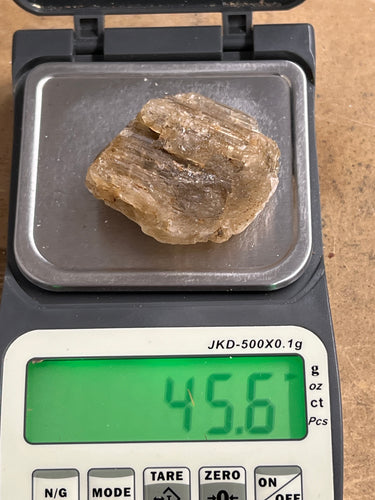 Golden/Yellow Scapolite, Raw (45.6 Grams)